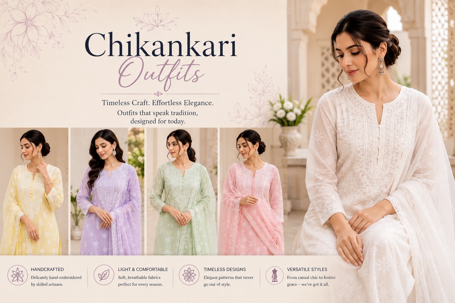 How to Style Chikankari Outfits for Every Occasion